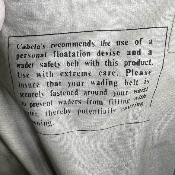 Cabelas Mens 9 Dry-Plus Chest Waders Adjustable Straps Attached Boots Waterproof - Picture 16 of 16